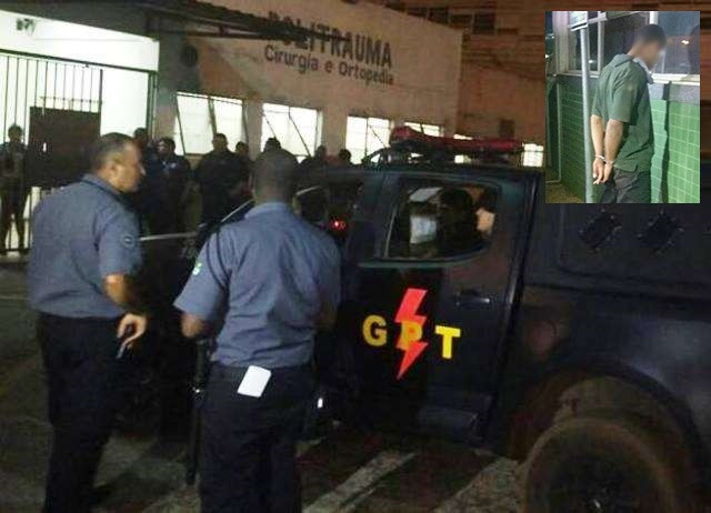 Adolescente que atirou no rosto de um vigilante do Hospital Regional do Gama é prezo