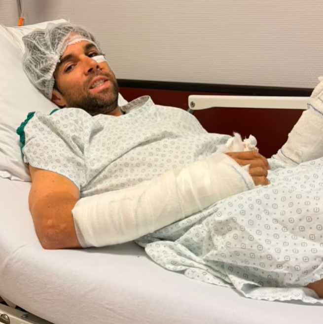 Michael Matthews down but not out! Daily support from family and friends the like of Tadej Pogacar helped Michael find the motivation to recovery.