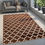 Thumbnail: ENYRA HOMES Anti-Skid Lib Backing Shiny Polyester Modernized Star Carpet