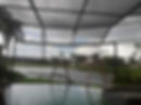 Pool screen enclosure before and after in Brevard County FL