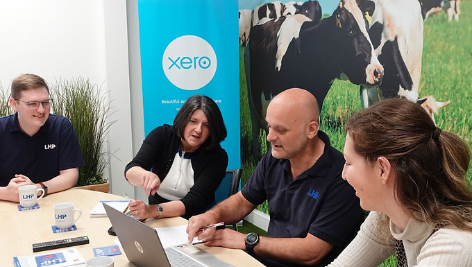 Natalie & Sion in the carmarthen office