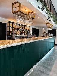 The new Lake house bar area