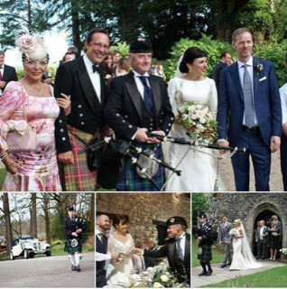 Bagpiper in South Wales John Campbell performis at many weddings!
