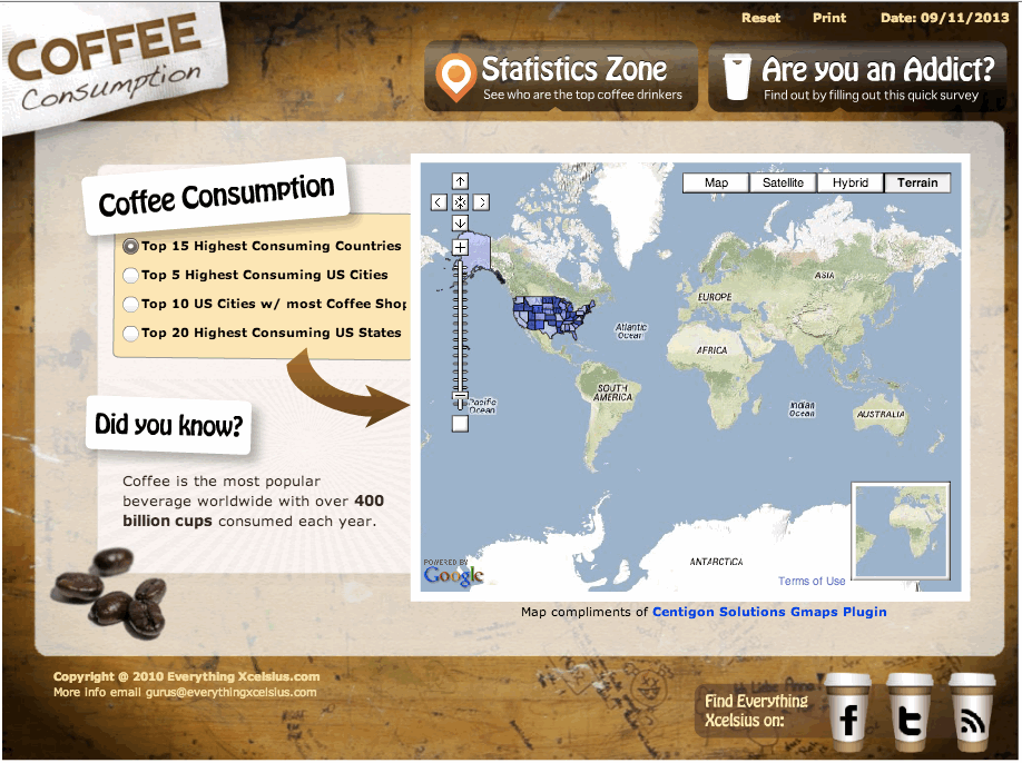 Location intelligence dashboard