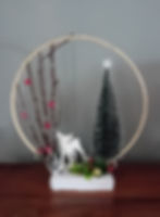 Anneau de Lumière "La Promenade du Faon" éteint vue de face