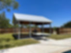 Custom exterior construction-pavilion with metal roof. (Karnes County)