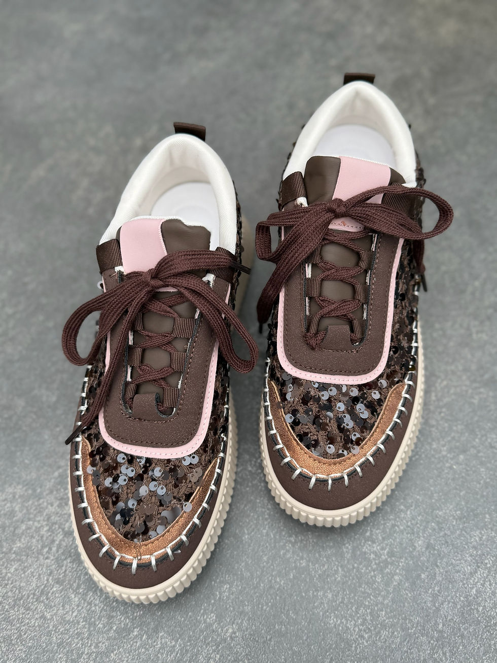 Miniaturbild: Sneakers Plateau Braun