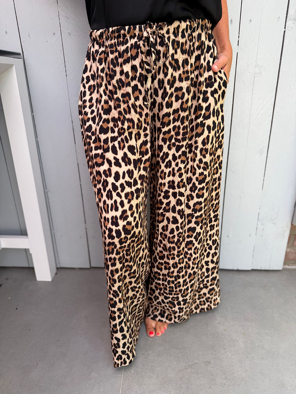 Miniaturbild: Hose Palazzo Flow Leo Beige