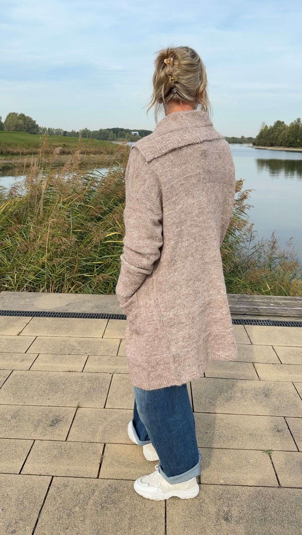 Miniaturbild: Strickjacke Collar Latte Macchiato