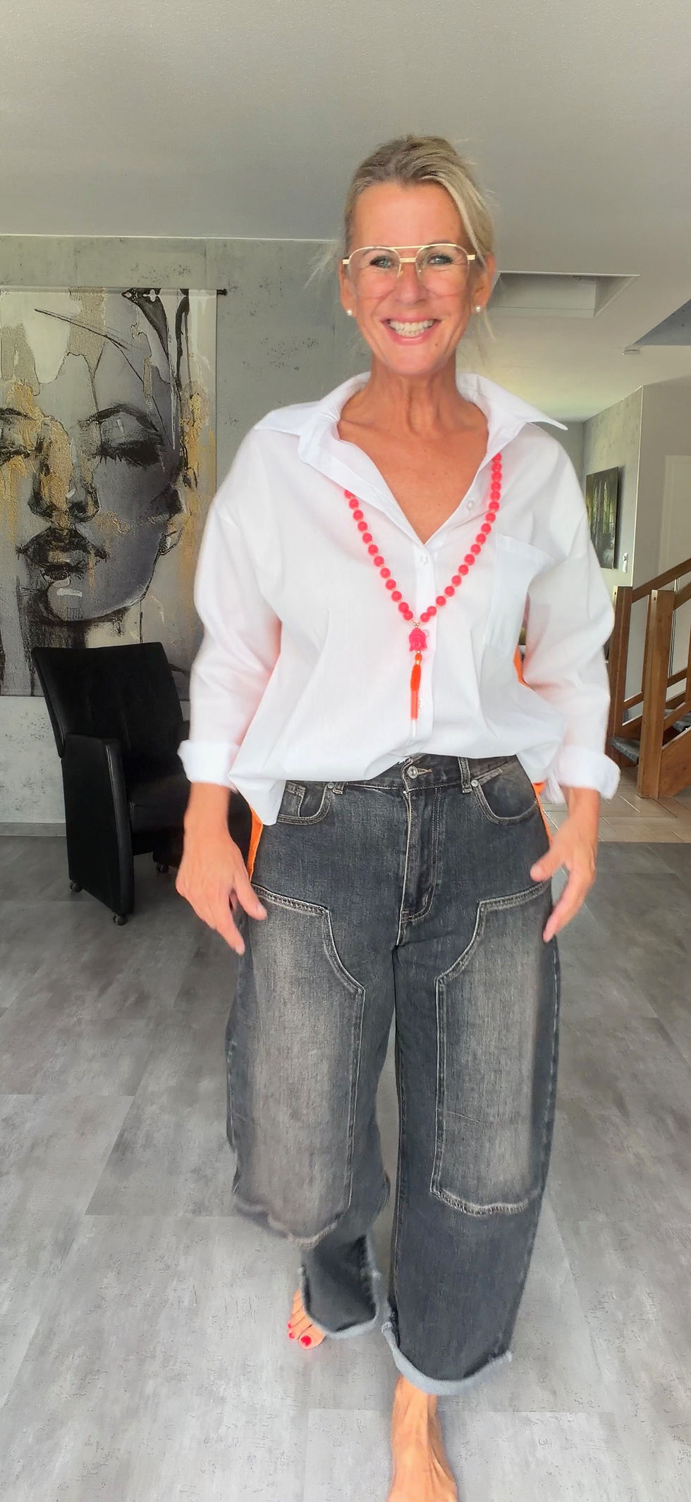 Miniaturbild: Statement-Kette Pink mit Anhänger