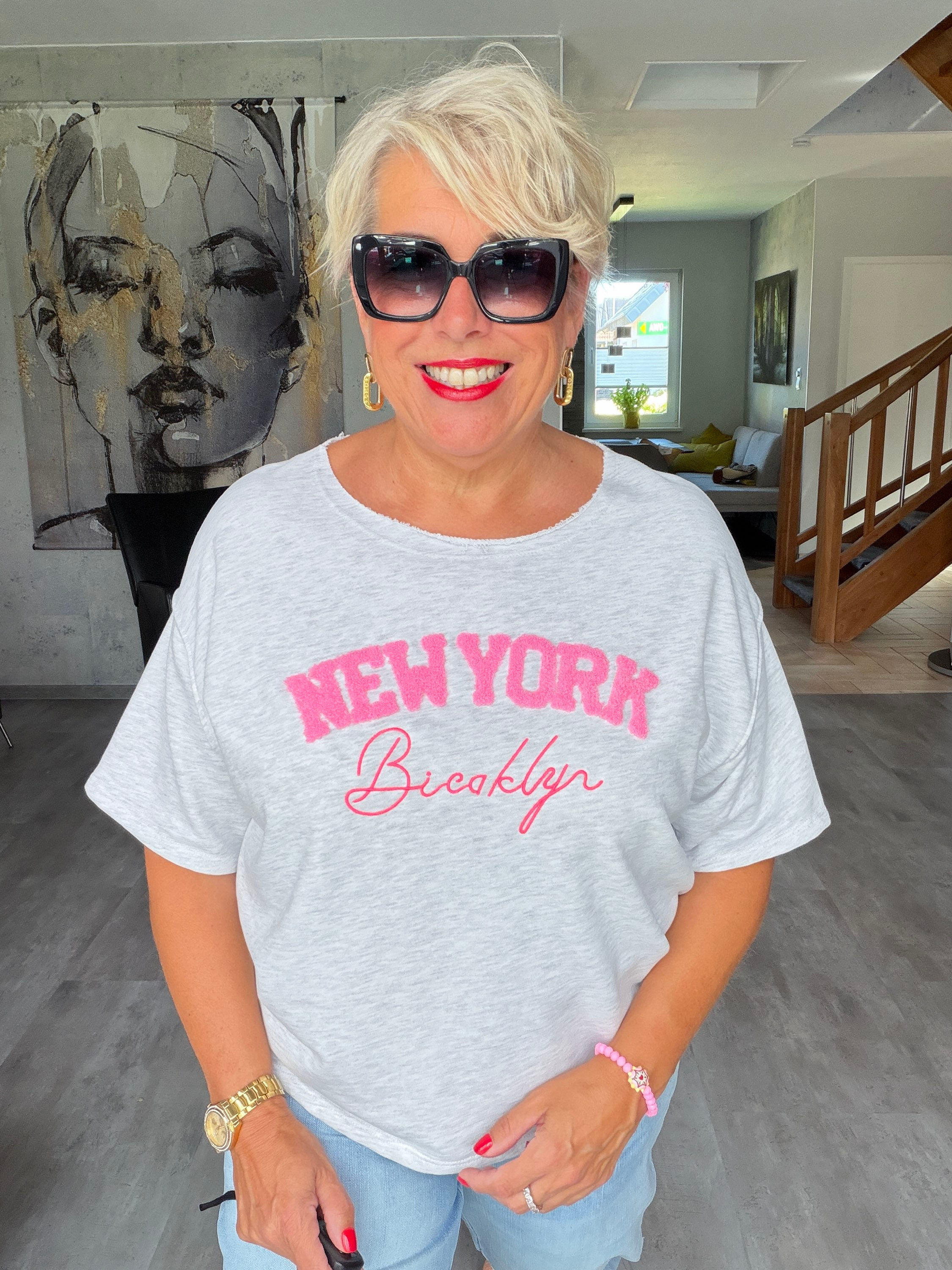 Sweatshirt New York Grau