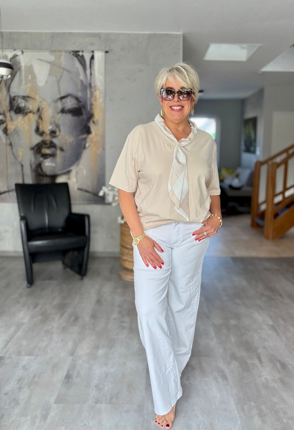 Miniaturbild: Shirt Modern Twist Beige
