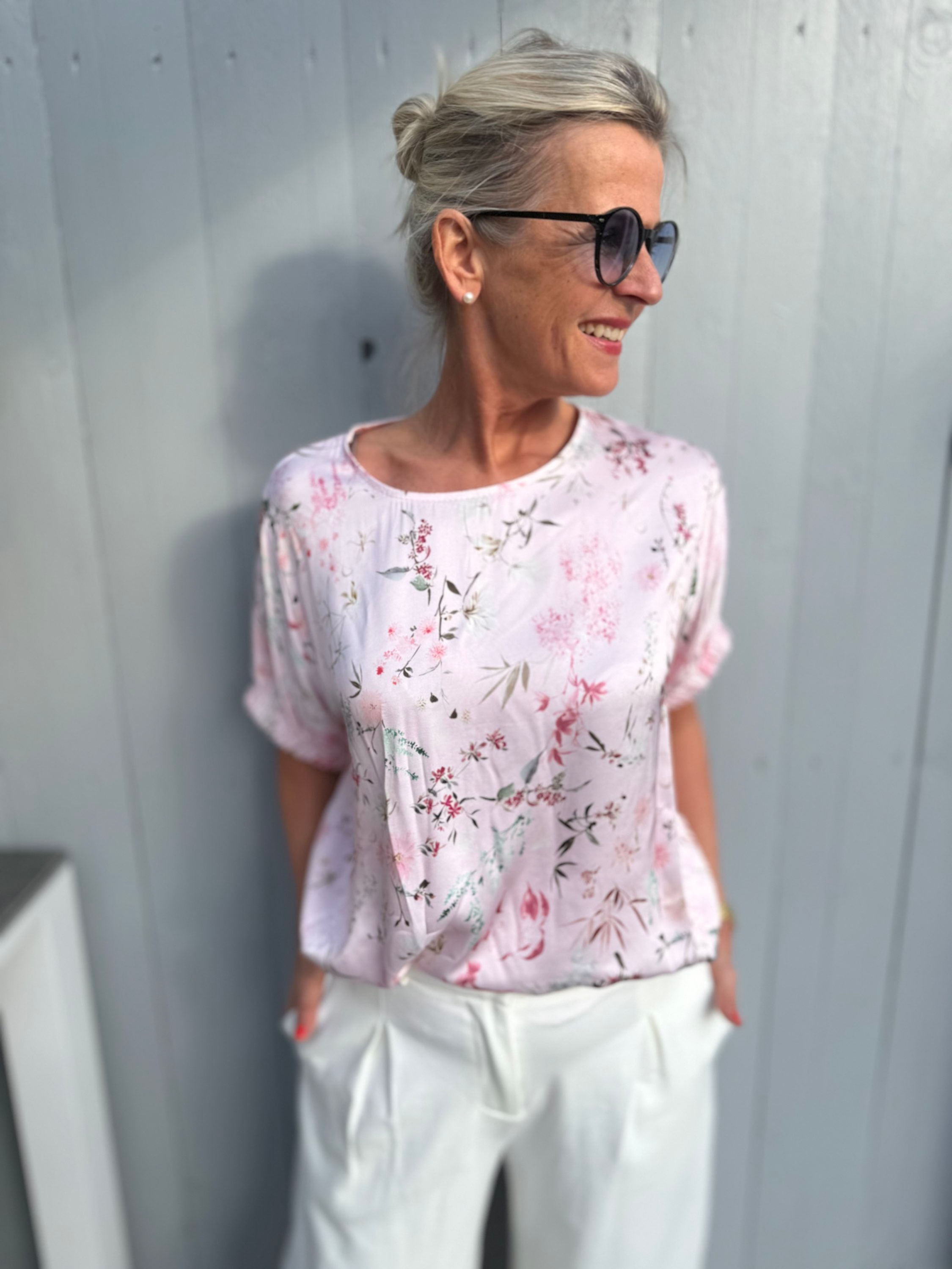 Shirt Mille Fleur Puderrosa