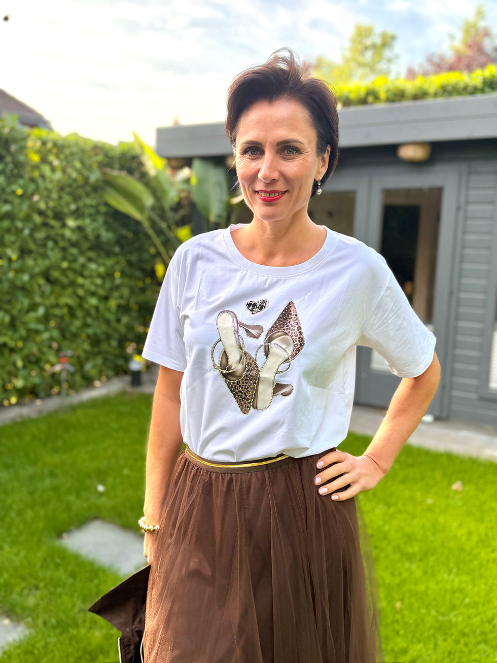Miniaturbild: Shirt High Heels Weiß
