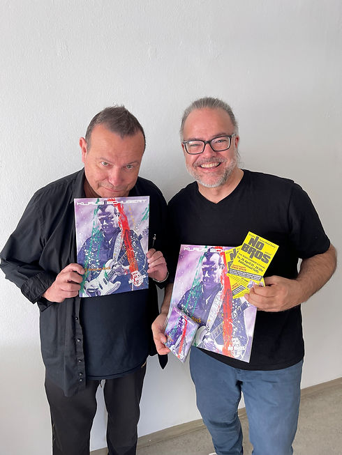 Klaus Schubert mit Moderator Fredi Fritz