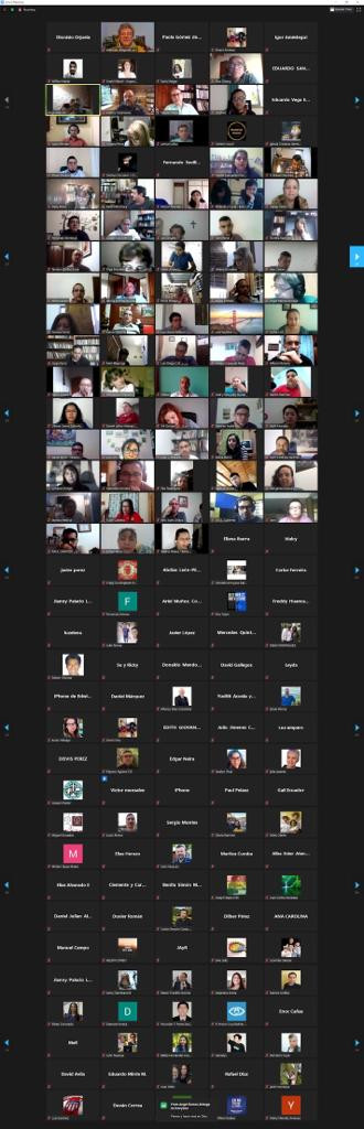 Captura de pantalla de todos los participantes.