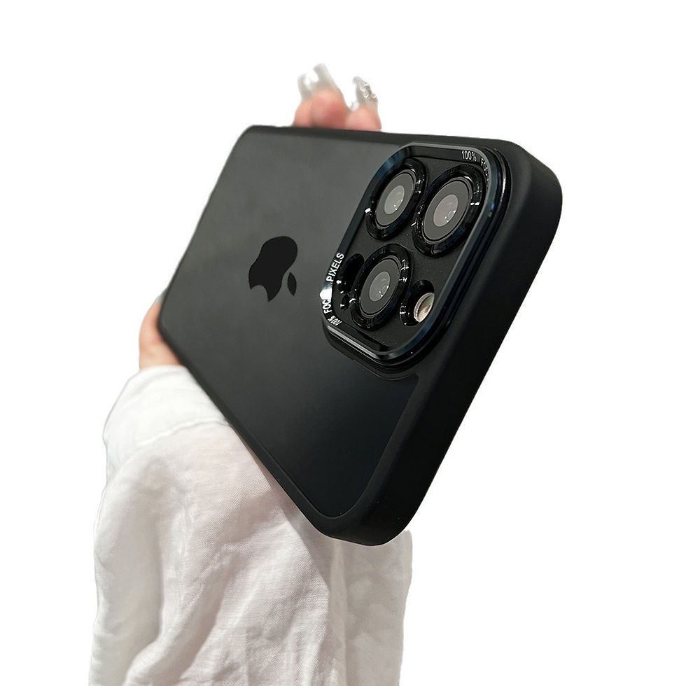 Thumbnail: Metal Lens Transparent Magnetic Case for iPhone 15 Pro Max