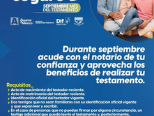 SEPTIEMBRE...MES DEL TESTAMENTO