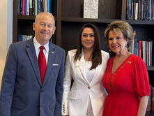 TERE JIMÉNEZ SOSTUVO UNA REUNIÓN CON EL EMBAJADOR DE ESTADOS UNIDOS EN MÉXICO, RONALD DOUGLAS JOHNSON