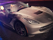 AUGUSTO MANEJABA MUY A GUSTO CORVETTE CON REPORTE DE ROBO EN SAN PANCHO