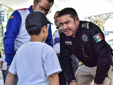 HIJAS E HIJOS DE POLICÍAS CONOCEN DE CERCA LA LABOR DE SEGURIDAD QUE REALIZAN SUS PADRES