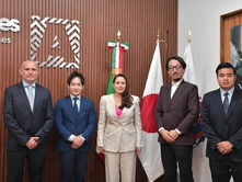 TERE JIMÉNEZ SE REÚNE CON CHIAKI KOBAYASHI, DIRECTOR GENERAL DE LA OFICINA DE JICA EN MÉXICO