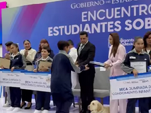 Enrique, alumno de sexto grado de la primaria de Conafe, obtuvo uno de los mejores puntajes del estado en la Olimpiada del Conocimiento Infantil