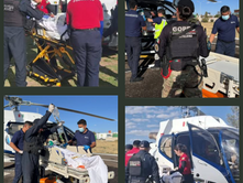 🚁🩺 Luego de choque frontal en Calvillo...🚁REALIZAN TRASLADO DE PACIENTE QUE PRESENTABA TRAUMA CRÁNEOENCEFÁLICO SEVERO 🚁#PoliciacaContrastes🚓