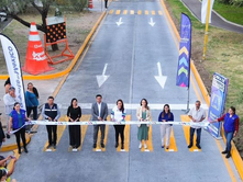 TERE JIMÉNEZ ENTREGA TRABAJOS DE REHABILITACIÓN CON CONCRETO HIDRÁULICO EN AVENIDA POLIDUCTO; LA OBRA BENEFICIA A 200 MIL PERSONAS