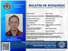 EMITE FISCALÍA BOLETÍN DE BÚSQUEDA