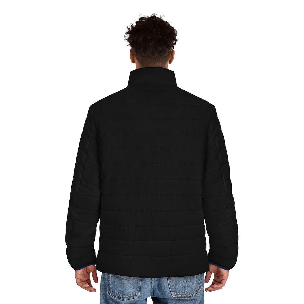 Thumbnail: d1do music Men's Puffer Jacket (AOP)