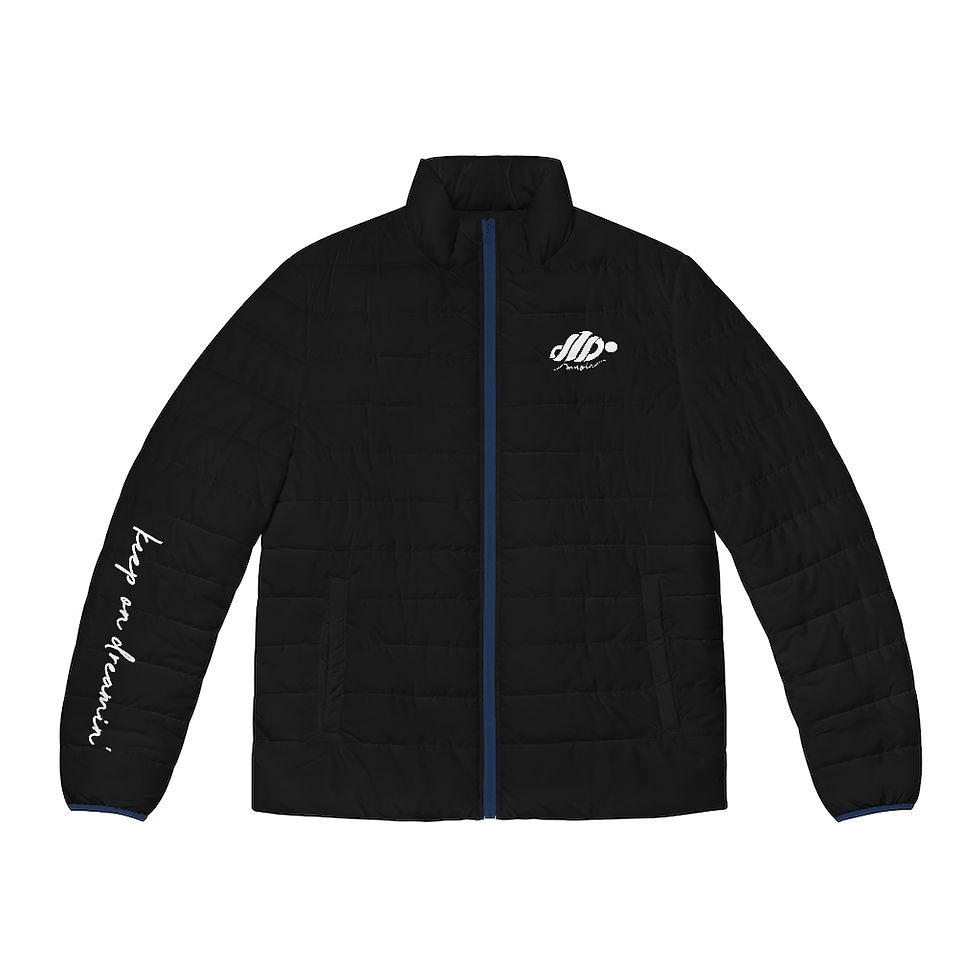 Thumbnail: d1do music Men's Puffer Jacket (AOP)