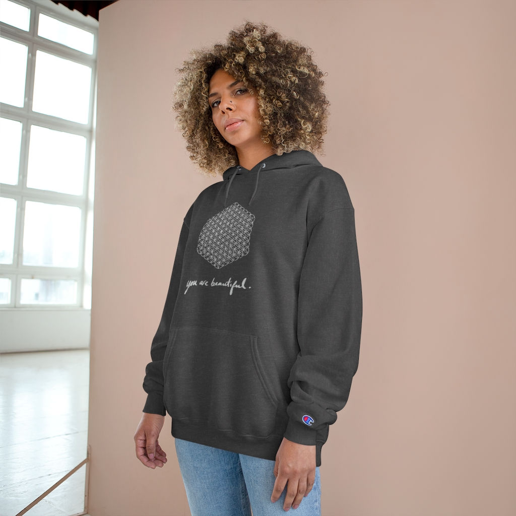 'You are Beautiful' x Unisex Champion Hoodie