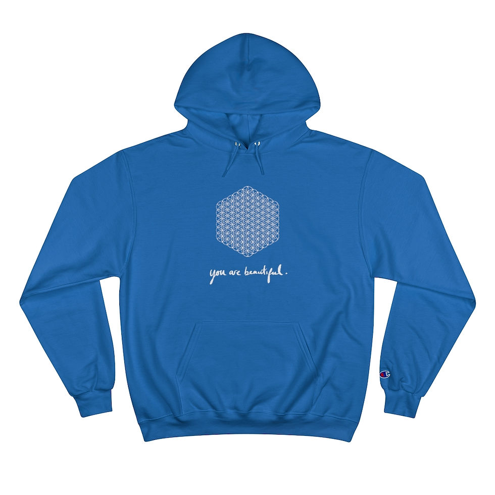 Thumbnail: 'You are Beautiful' x Unisex Champion Hoodie