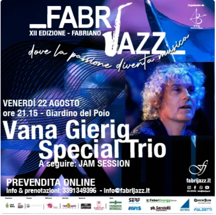VANA GIERIG TRIO at FabriJazz Festival
