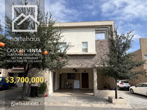 CASA EN VENTA EN ALBATERRA RESIDENCIAL SECTOR TERRAMAR