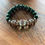 Thumbnail: Taupe and Forest Green Bead Bracelet