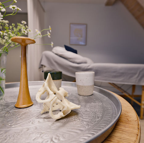 Therapieliege Hebammenpraxis für Schwangerschaftskontrollen, Massage