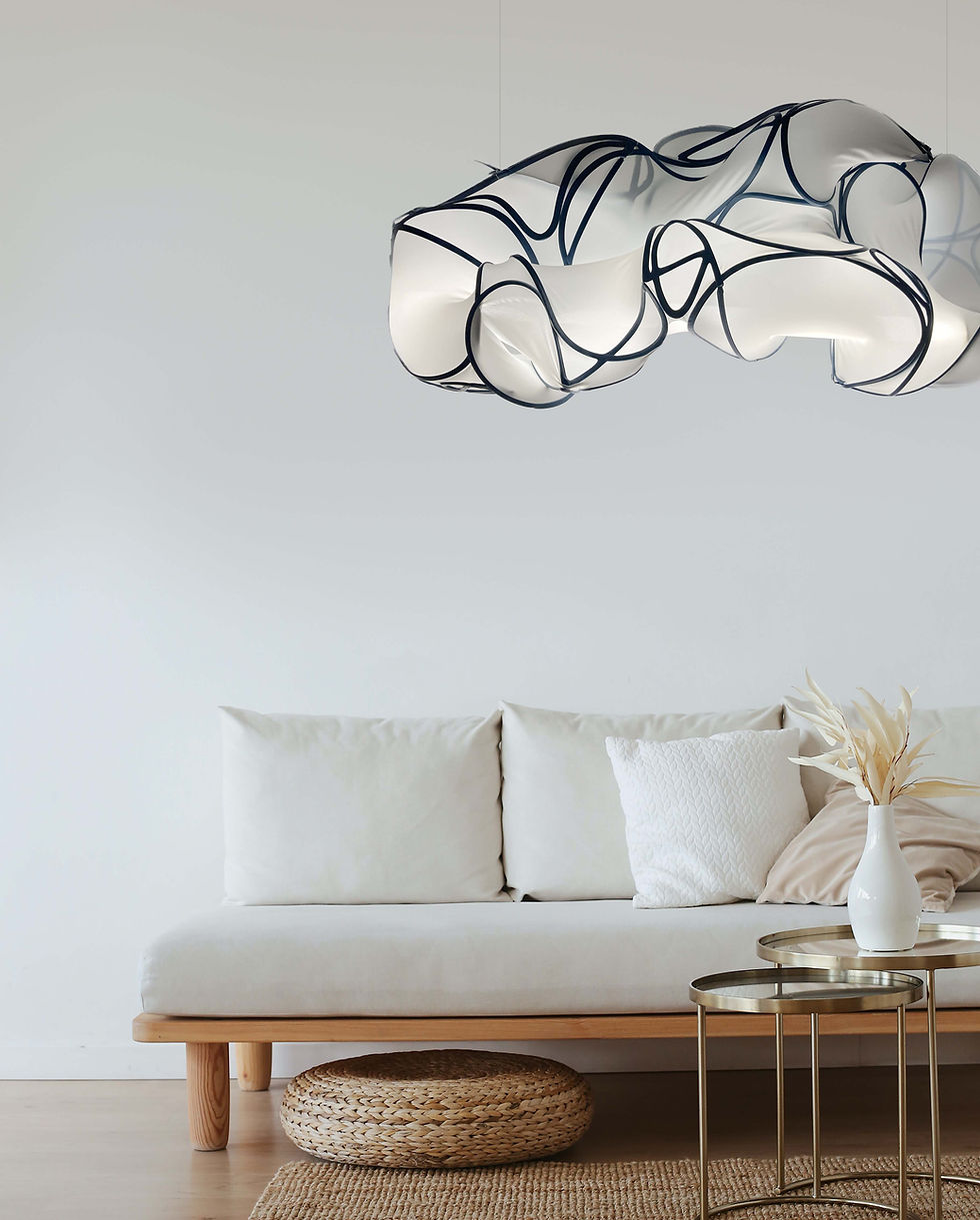 Thumbnail: Cocoon circle lamp 1 meter warm white LED light