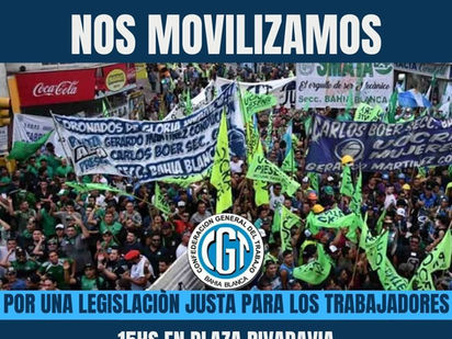 La CGT local movilizará mañana a la tarde en la ciudad
