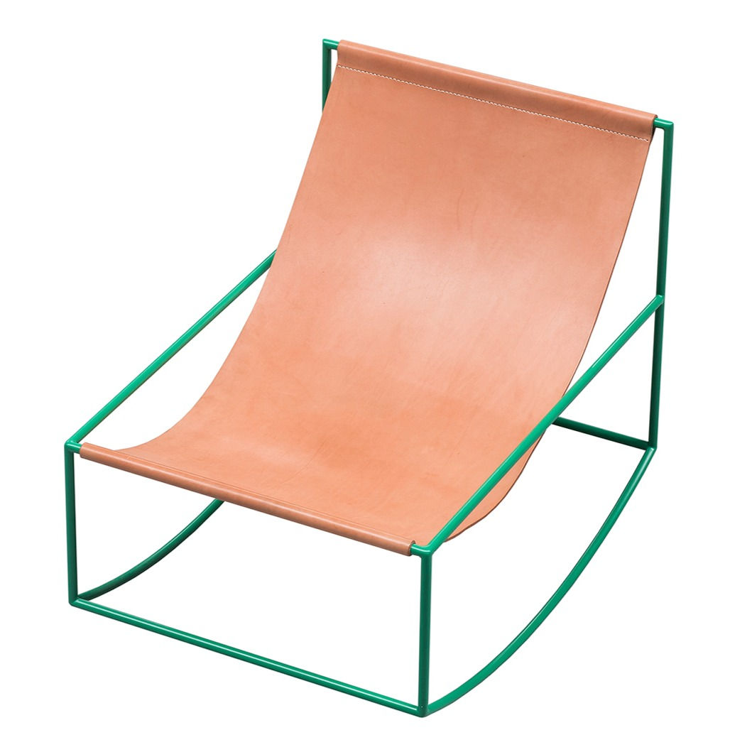 ROCKING CHAIR | GREEN | LEATHER