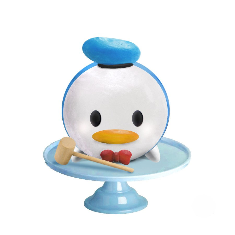 Breakable inspirado en Donald Duck, con base personalizada y detalles clásicos del personaje.