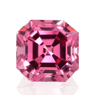 Spinelle d'afghanistan rose asscher BEL-AMI Joaillier designer Paris