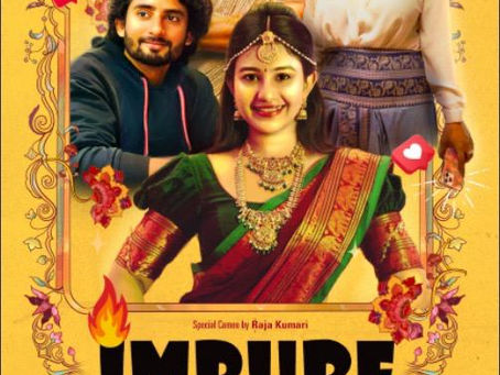 IMPURE film poster featuring the ensemble cast against a yellow background.