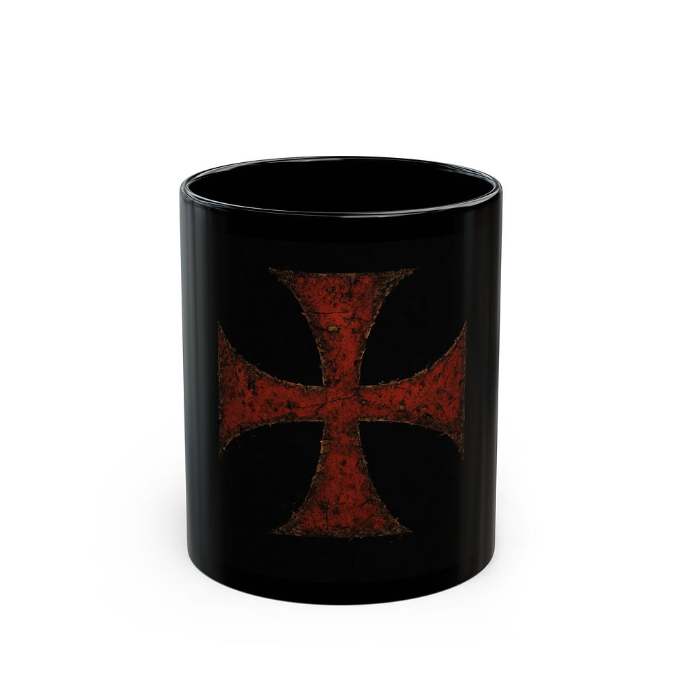 Thumbnail: Black Gamers Unite coffee mug with red cross design