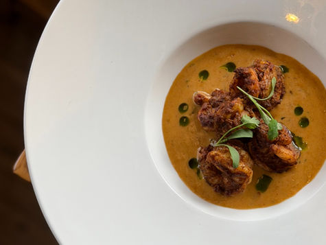 A starter dish at a pub restaurant