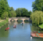 Punting along the river Cam