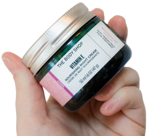 The Body Shop Vitamin E Nourishing Night Cream Moisturiser Kayleigh Cooper Skincare Routine