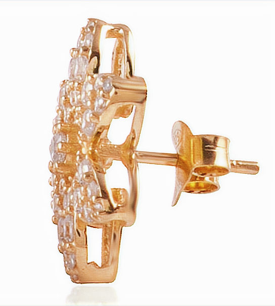 Thumbnail: Cecilia Flower Stud Earrings