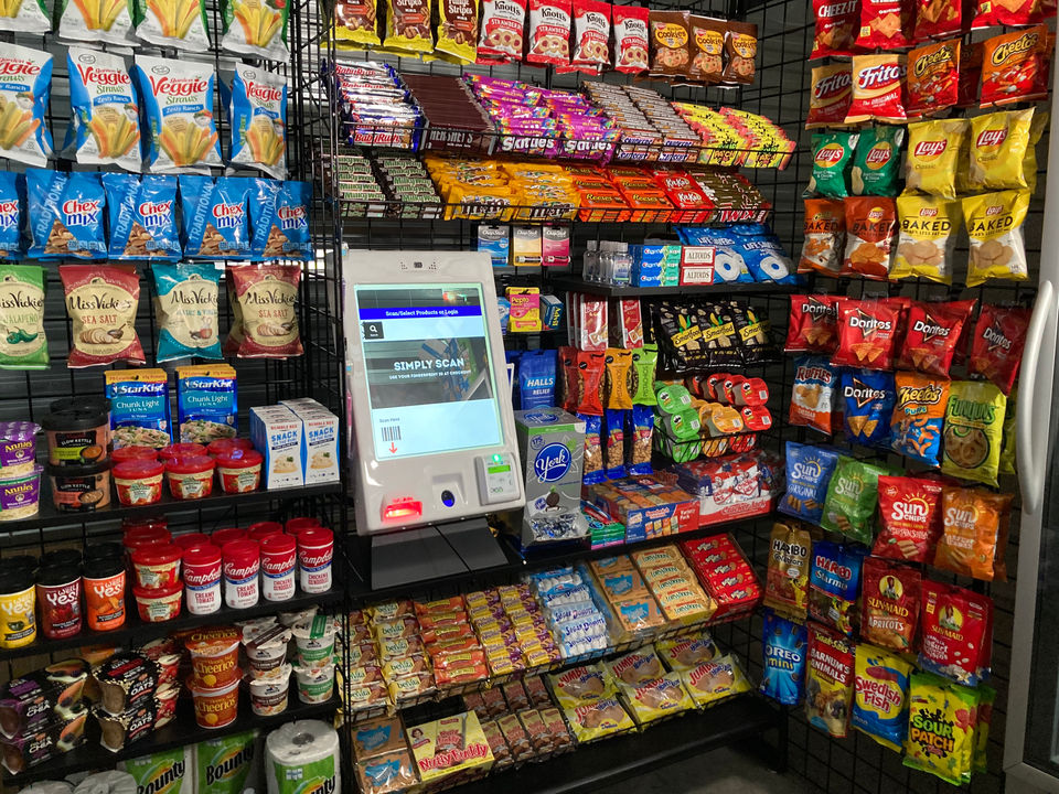Wilco Markets self-checkout micro market in Fort Lauderdale office